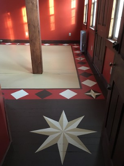 Early American Painted Floor